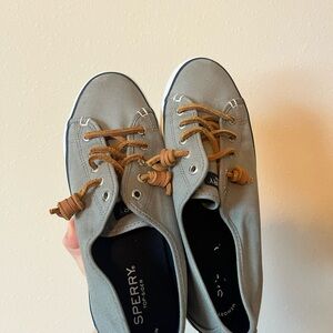 Sperry Gray Boat Shoes